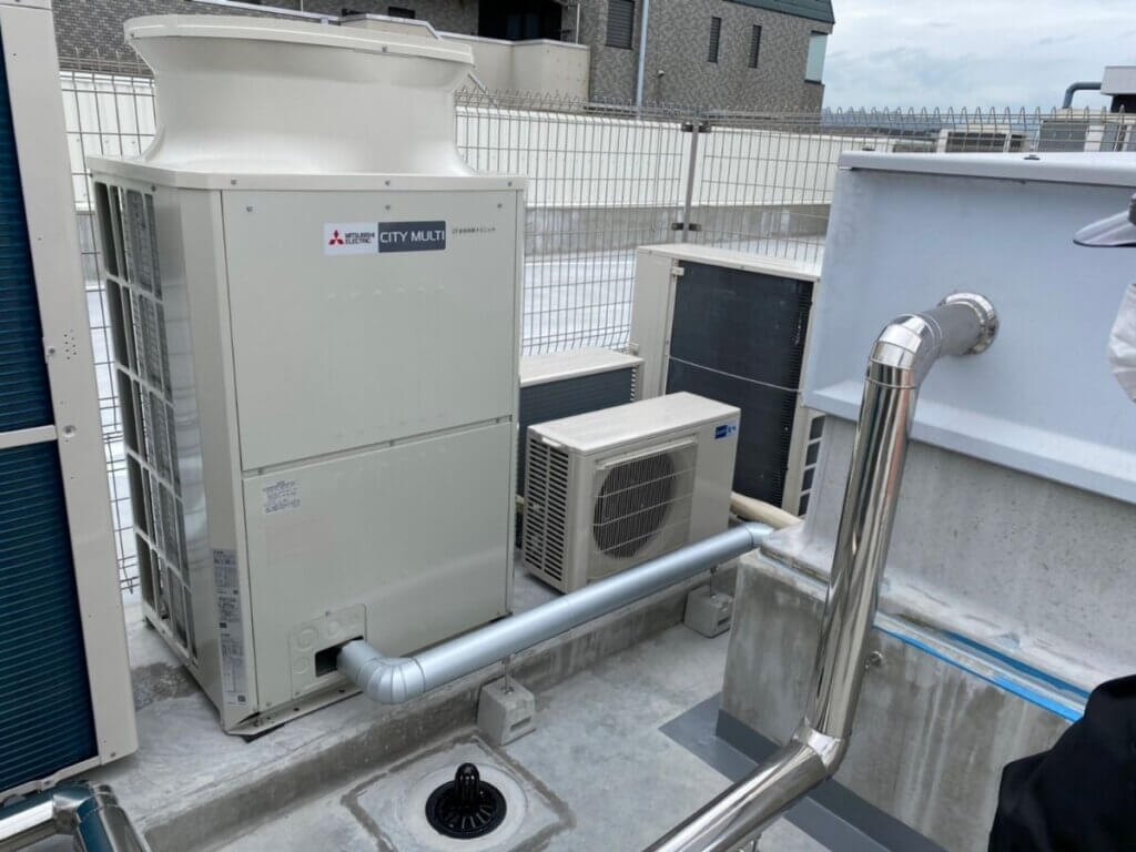 東京都八王子市】三菱電機 業務用エアコン 病院新規設置工事の施行事例 